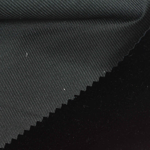100% Polyester Velvet Fabric, 240 gsm, 150 cm — Black