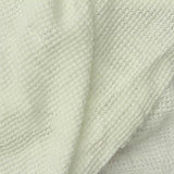 Viscose Stretch Chunky Knit Fabric, 145 gsm, 110 cm — White