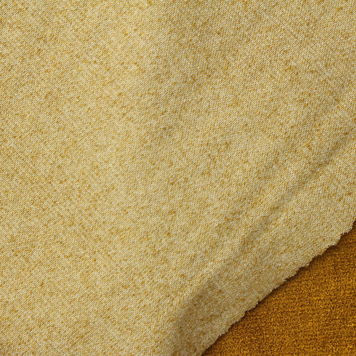 Light Yellow Marl French Terry, Viscose-Poly