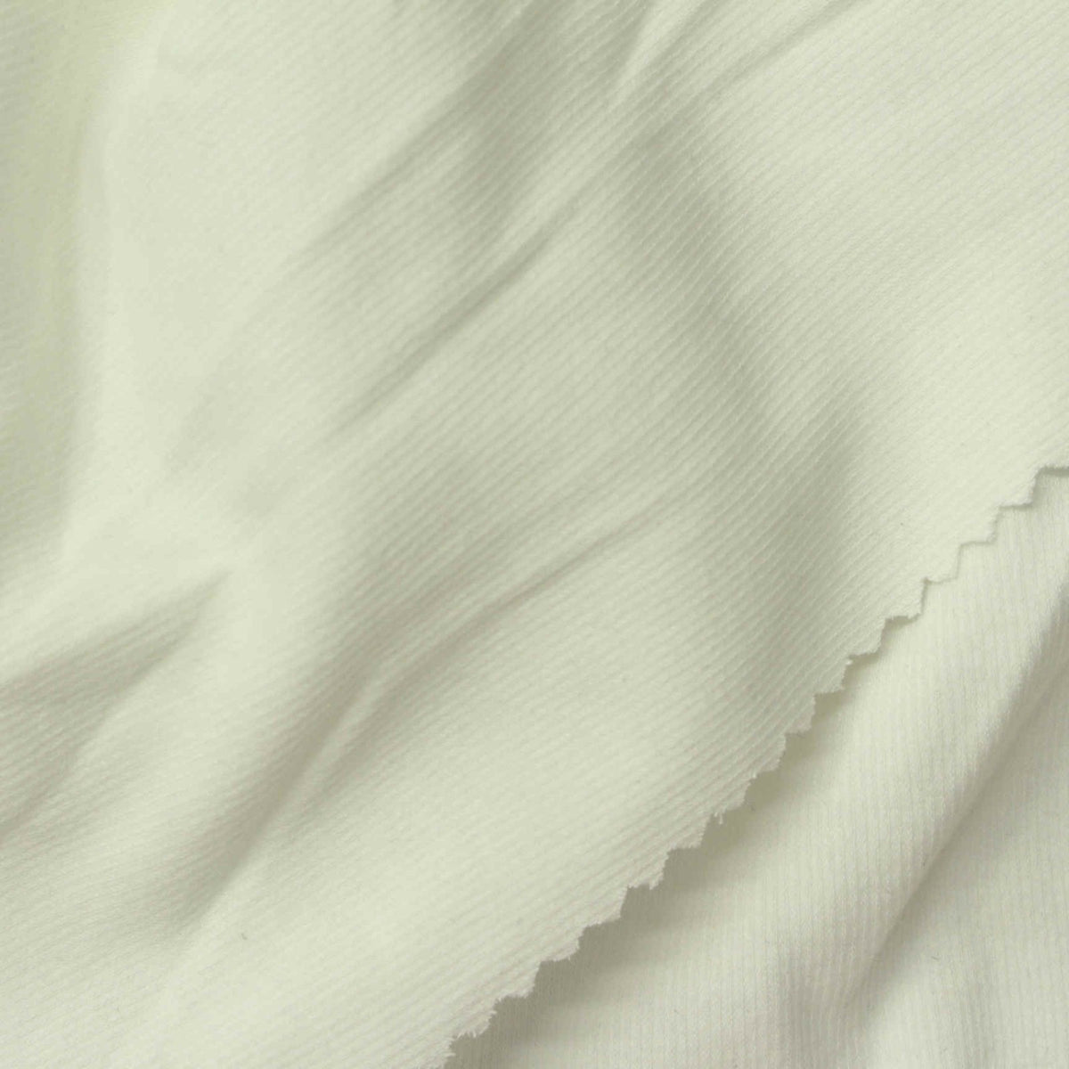 100% Cotton Interlock Knit Fabric, 220 gsm, 165 cm — White