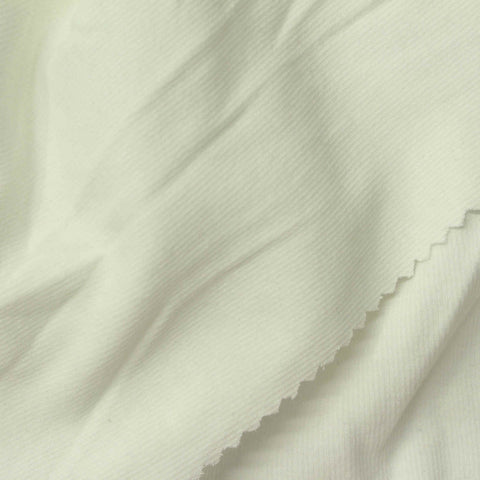 100% Cotton Interlock Knit Fabric, 220 gsm, 165 cm — White