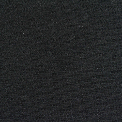 100% Polyester Waffle Knit Fabric, 220 gsm, 165 cm — Black