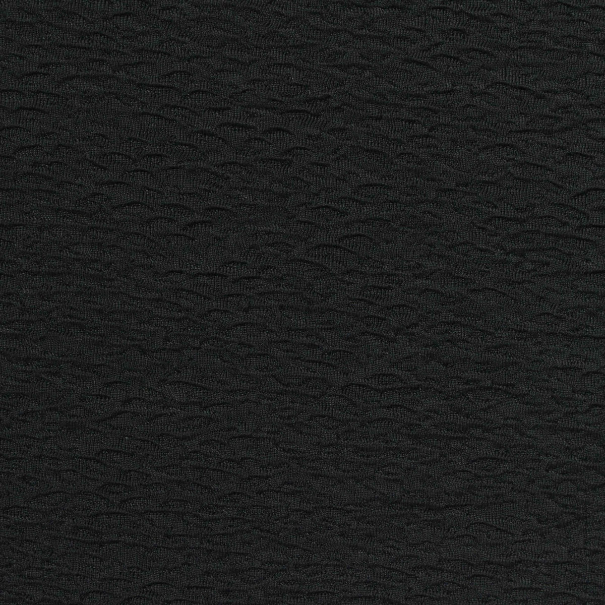 Black Tone-on-Tone Wave Jacquard
