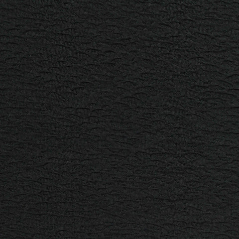 Black Tone-on-Tone Wave Jacquard
