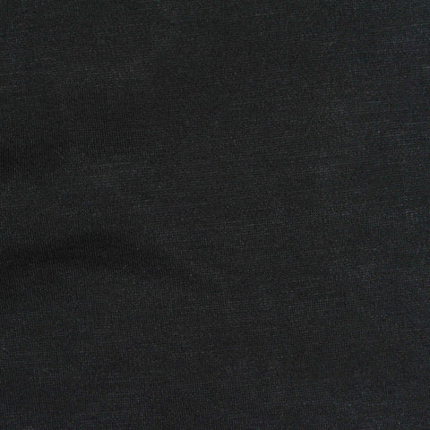 Viscose Nylon Stretch Ponte Knit Fabric, 290 gsm, 160 cm — Black, ref EF-262155