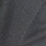 French Terry Fabric, 260 gsm, 155 cm — Black — texture