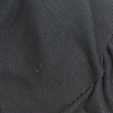 Viscose Stretch Rib Knit Fabric, 270 gsm, 125 cm — Black