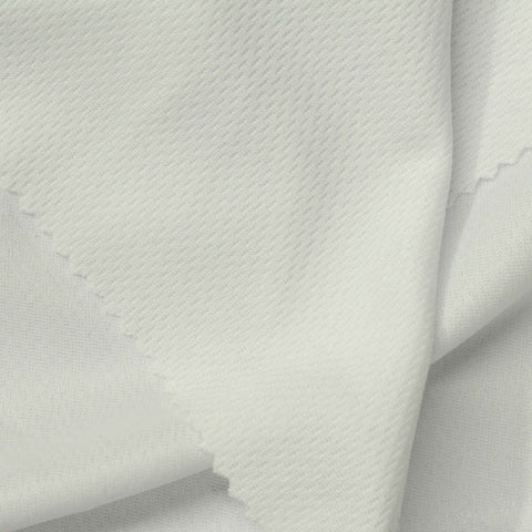 100% Polyester Birdseye Knit Fabric, 120 gsm, 160 cm — White, ref EF-262171