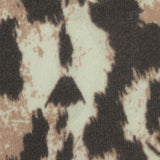Dark Brown Animal Print Chunky Knit, Polyester