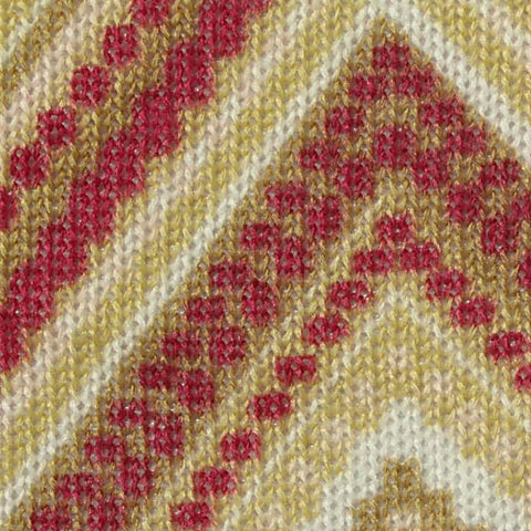 Red Chevron Chunky Knit, Polyester