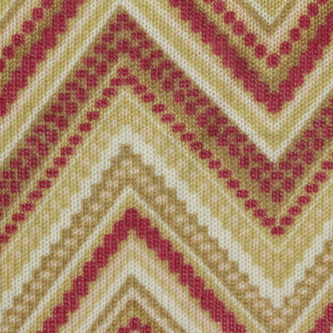 Red Chevron Chunky Knit, Polyester