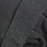 Polyester Stretch Rib Knit Fabric, 200 gsm, 165 cm — Black — texture
