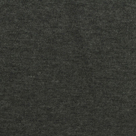 Dark Grey Marl Interlock Knit, Poly-Viscose, 420 gsm