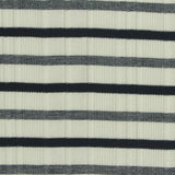 Dark Blue Stripes Rib Knit