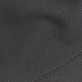 Cotton Rib Knit Fabric, 370 gsm, 130 cm — Black