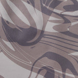 Brown Abstract Sateen, Poly-Spandex