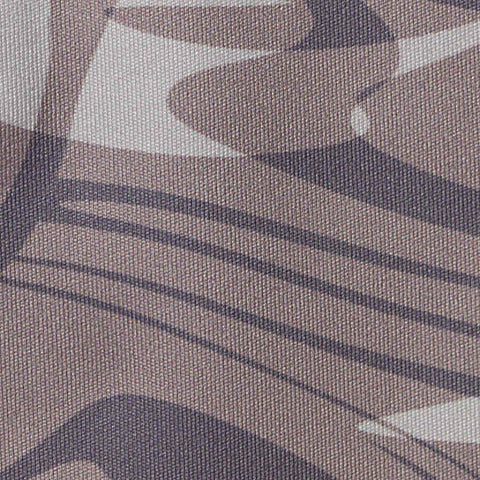 Brown Abstract Sateen, Poly-Spandex