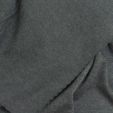 Dark Green Marl Jersey Knit, Poly-Viscose, 165 gsm