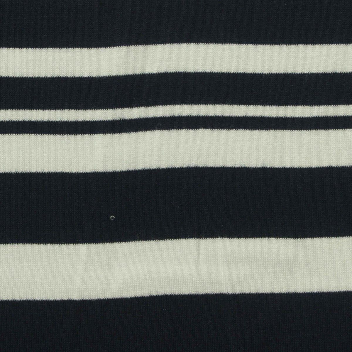 Dark Blue Horizontal-Stripe Jersey Knit, Viscose, 180 gsm