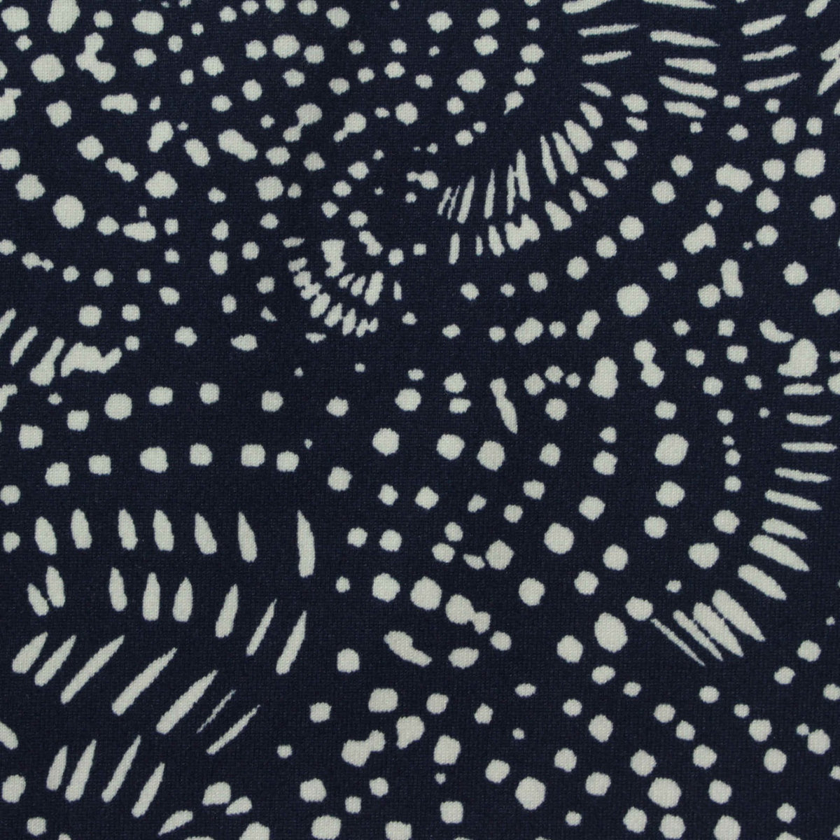 White Dots Milk Silk Knit, Polyester, 240 gsm