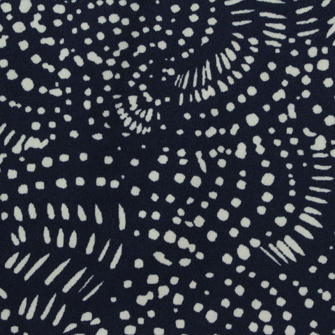 White Dots Milk Silk Knit, Polyester, 240 gsm