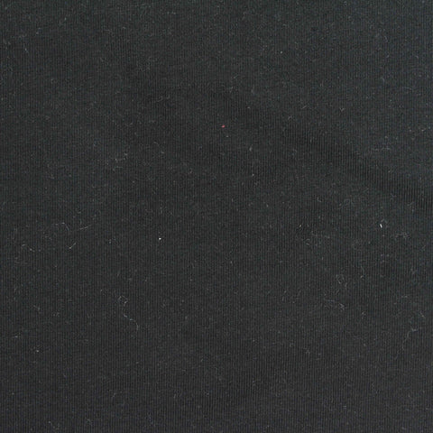 Cotton Stretch Jersey Knit Fabric, 230 gsm, 169 cm — Black