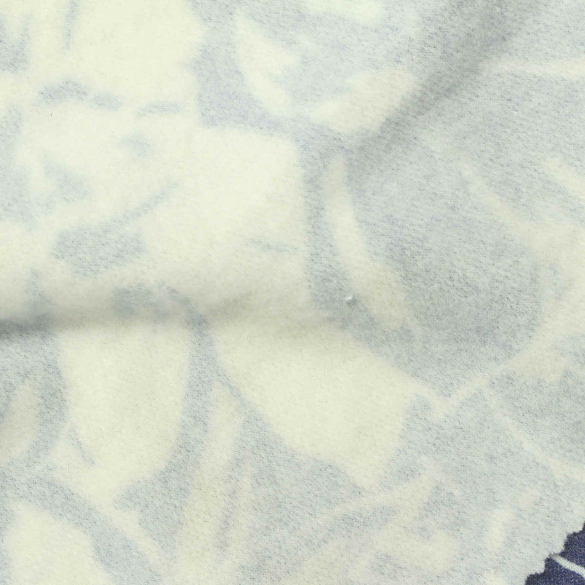Cream Floral French Terry, Poly-Viscose