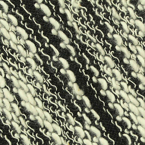 Black Stripe Chunky Knit, Poly-Cotton