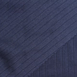 Dark Blue Marl Rib Knit, Polyester
