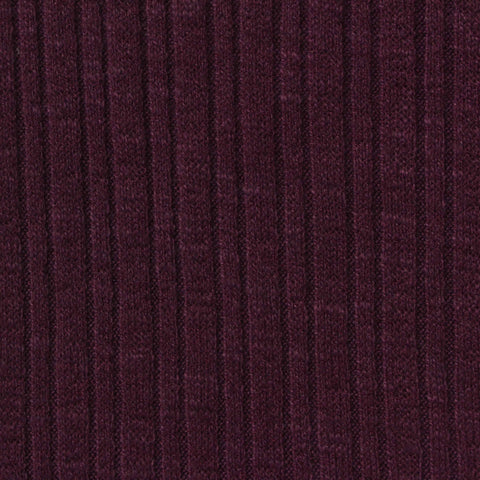 Polyester Cotton Stretch Rib Knit Fabric, 280 gsm, 145 cm — Purple