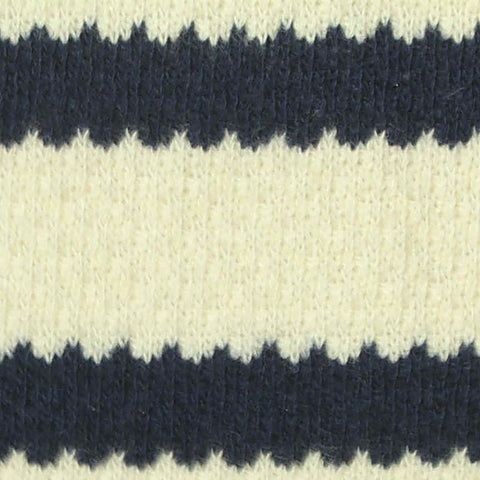 Navy Horizontal-Stripe Jacquard, Cotton, 250 gsm