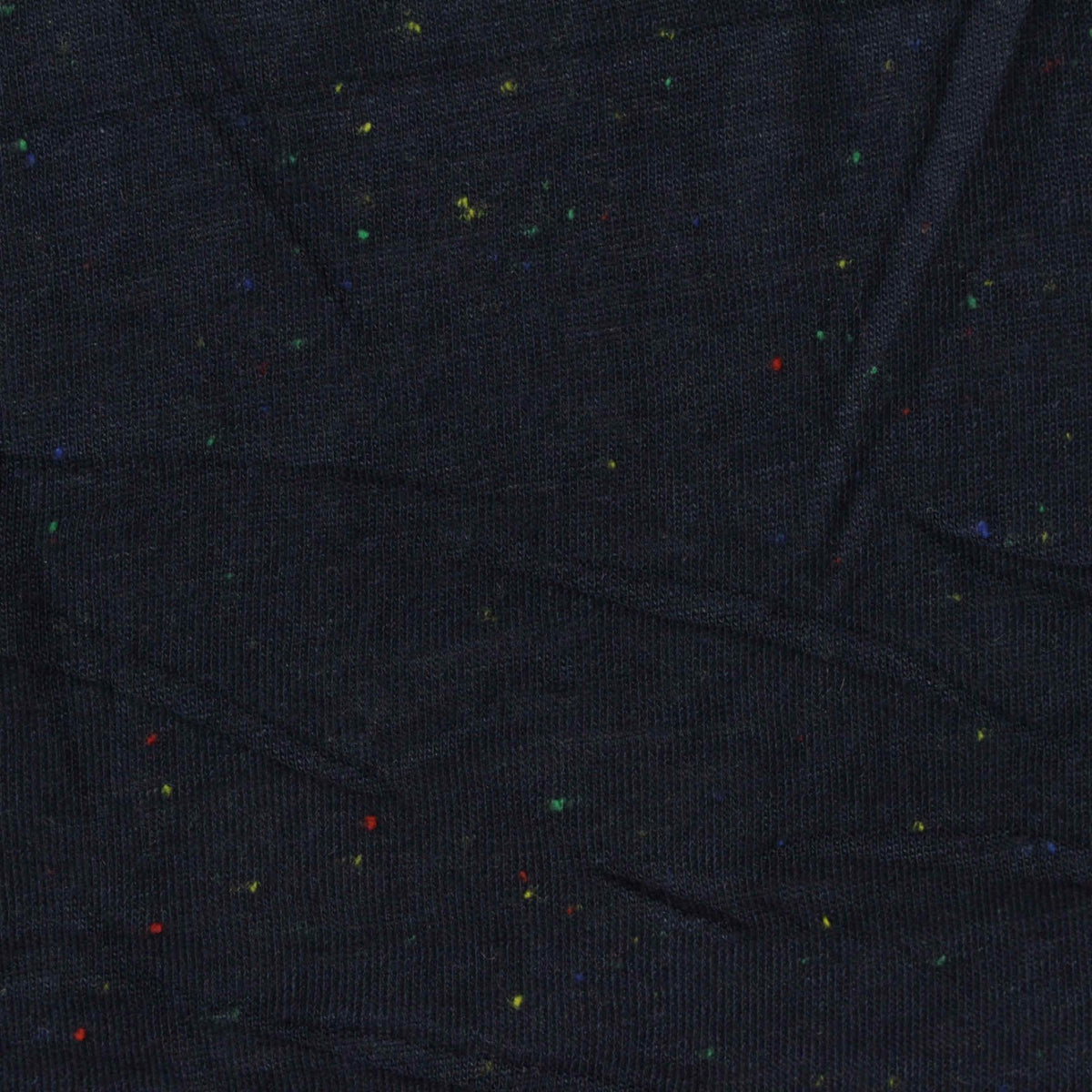 Navy Marl Jersey Knit, Viscose, 135 gsm