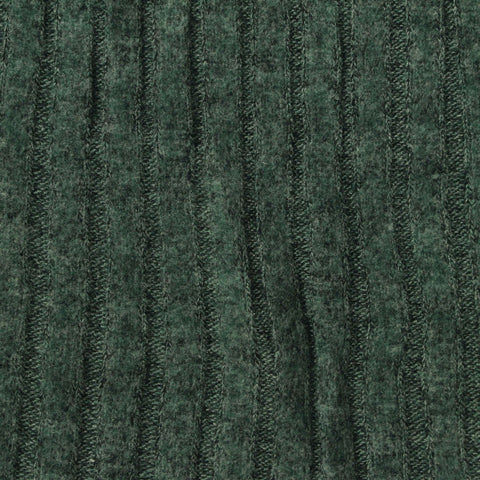 Dark Green Marl Rib Knit, Poly-Viscose, 240 gsm
