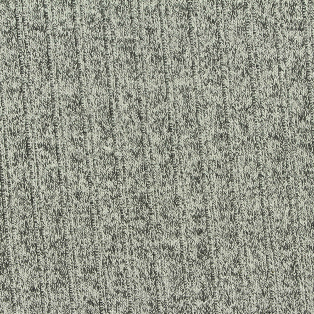 Dark Grey Heathered-Marl Rib Knit, Viscose-Poly, 290 gsm