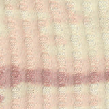 Cream Abstract Waffle Knit, Poly-Viscose — texture