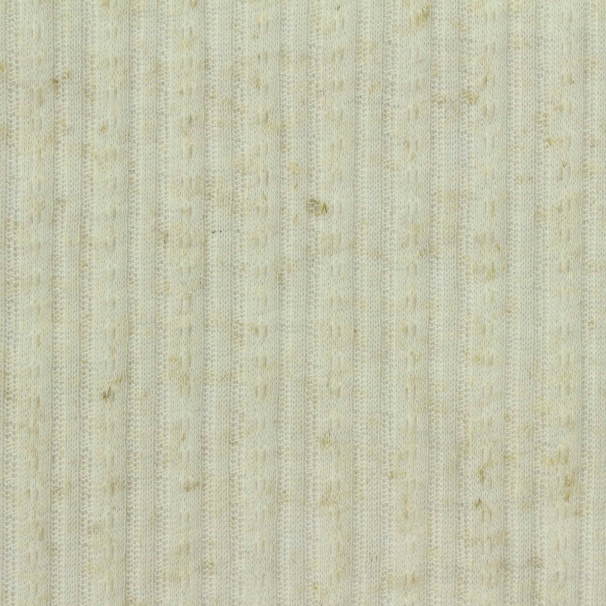Cream Marl Rib Knit, Poly-Linen