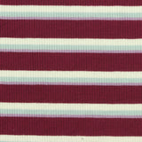 Maroon Horizontal-Stripe Rib Knit, Viscose