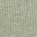 Light Grey-Green Marl Rib Knit, Poly-Viscose