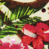 Pink Flowers Jersey Knit, Polyester — texture