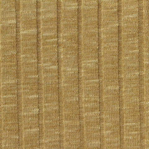 Tan Marl Rib Knit, Poly-Viscose