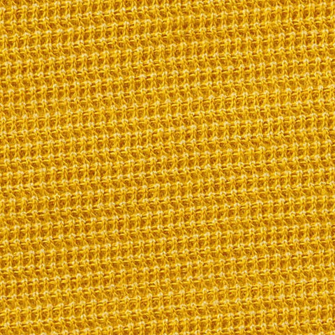 Yarn-Dyed Polyester Stretch Interlock Knit Fabric, 280 gsm, 160 cm — Yellow