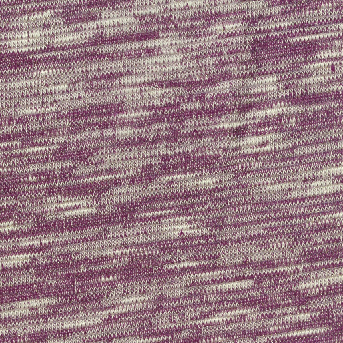 Purple Heathered-Marl Chunky Knit, Viscose-Poly, 200 gsm