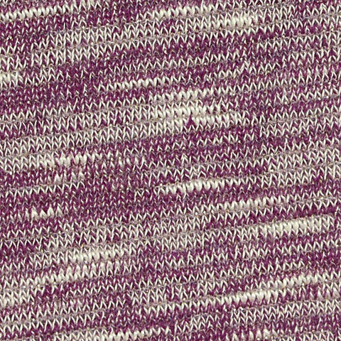 Purple Heathered-Marl Chunky Knit, Viscose-Poly, 200 gsm
