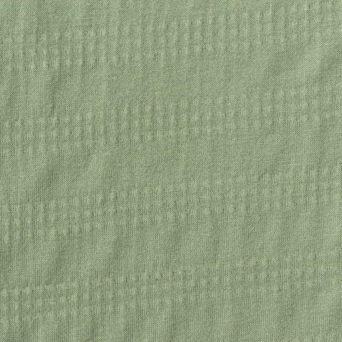 Light Green Horizontal-Band Crepe, Polyester