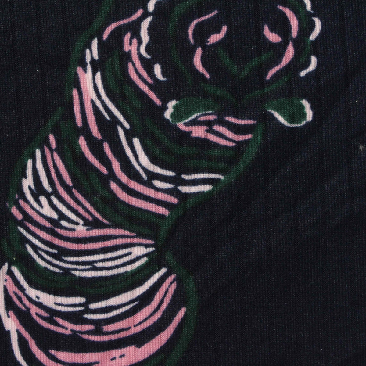 Pink Tiger Rib Knit, Polyester