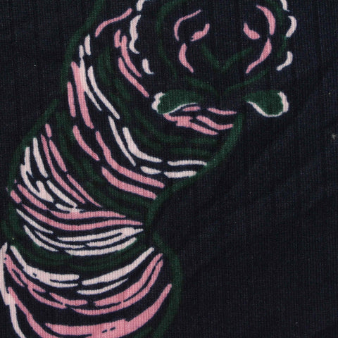 Pink Tiger Rib Knit, Polyester