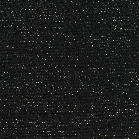 Black Marl Chunky Knit, Polyester, 215 gsm