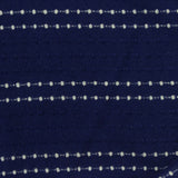 Navy Textured-Dot Jersey Knit, Polyester