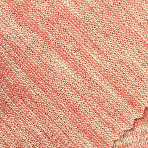 Pink Heathered-Marl Chunky Knit, Viscose-Poly