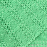 Light Green Textured-Diamond Chunky Knit, Poly-Viscose